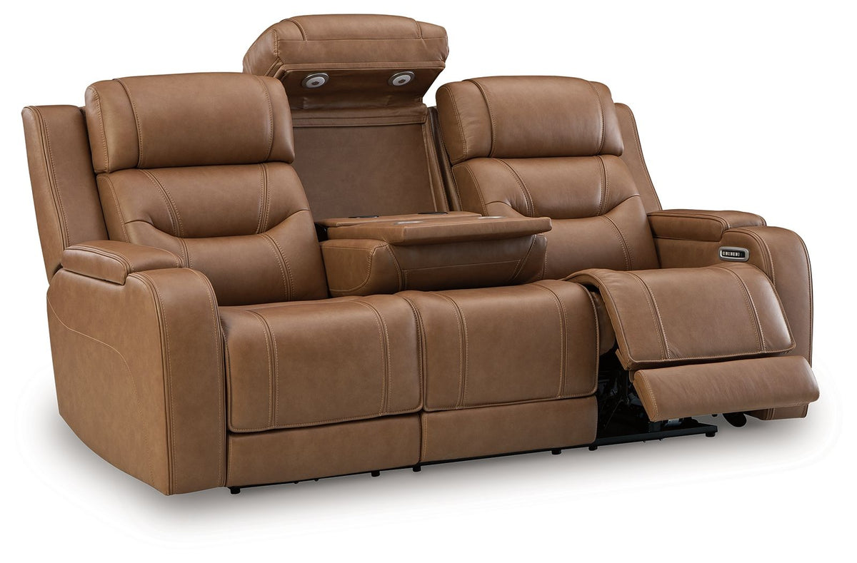 Knightington - Power Reclining Sofa With Audio Seating by Ashley – view 8