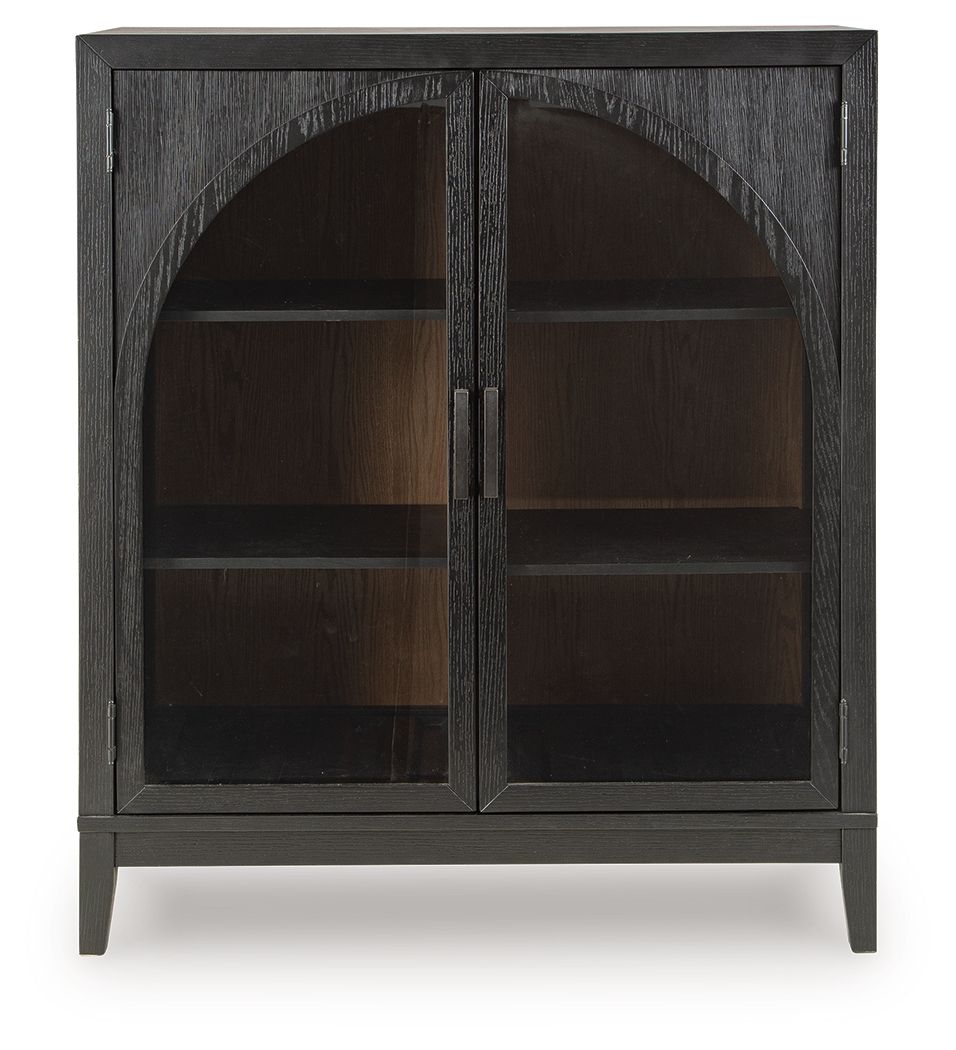 Armenleigh - Bar Cabinet - Black / Brown by Ashley – view 4