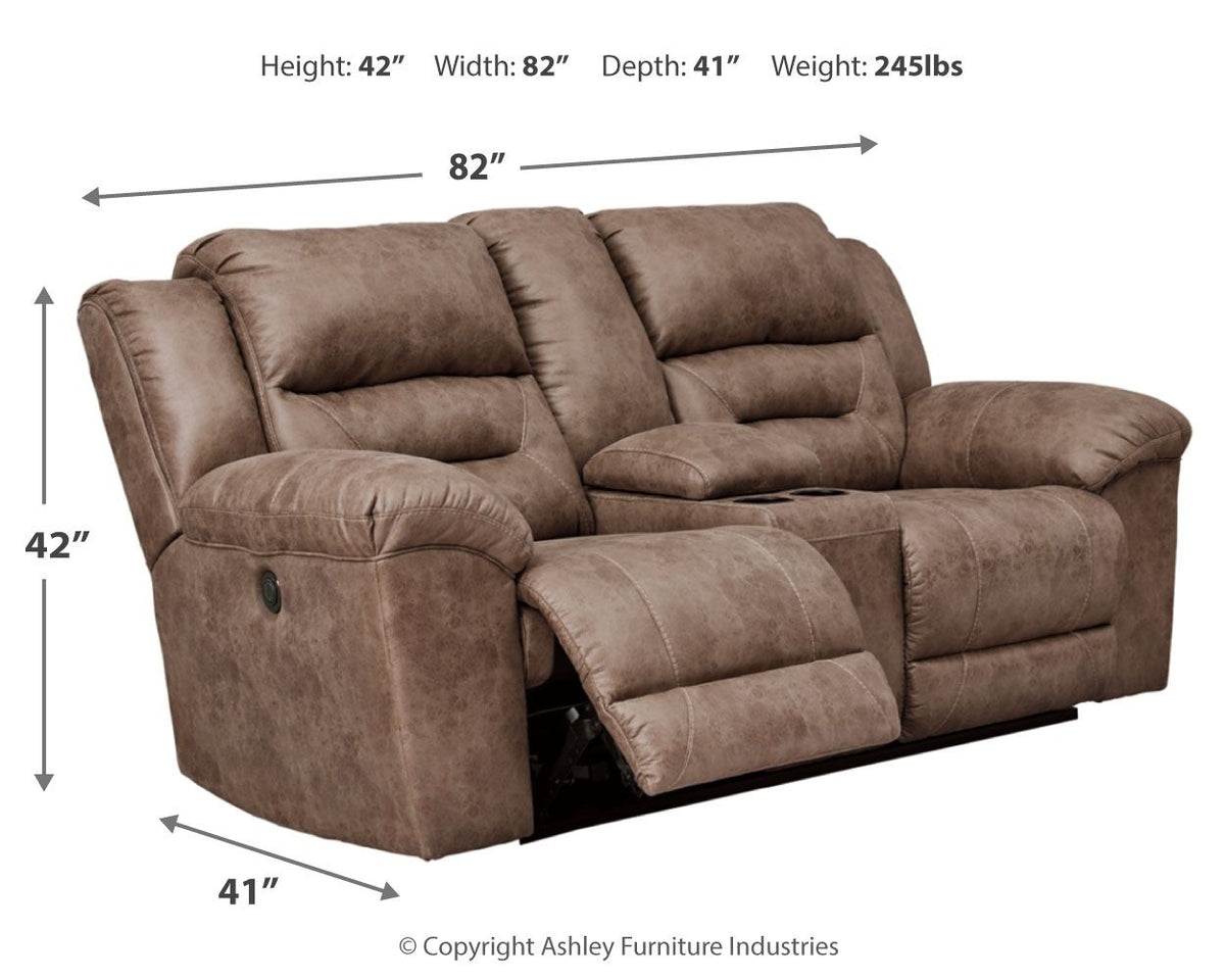 Stoneland - Power Reclining Loveseat by Ashley – view 6