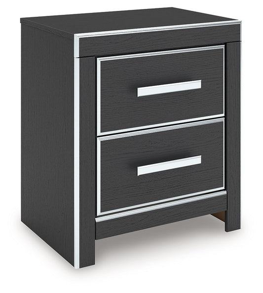 Zuraleus - Two Drawer Night Stand by Ashley – Nightstands w/ Charging Stations