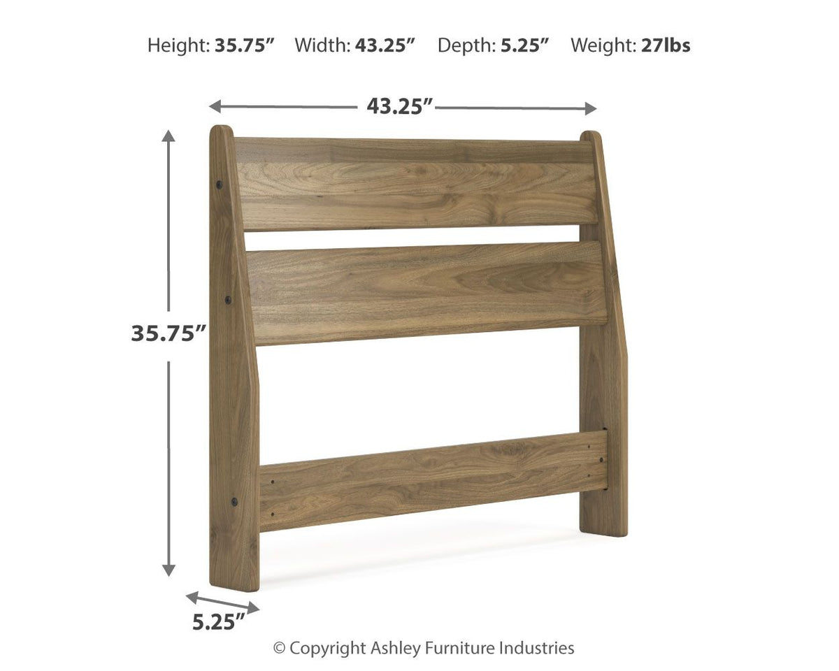 Deanlow - Twin Panel Headboard - Honey by Ashley – view 4