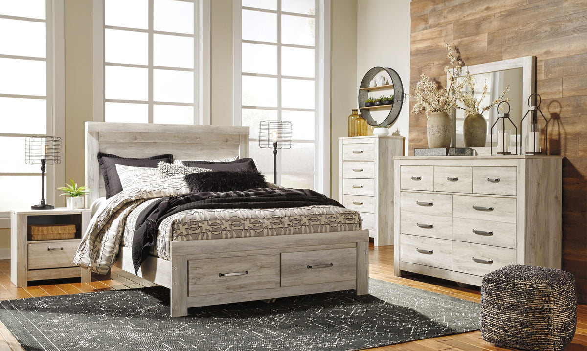 Bellaby - Dresser, Mirror, Platform Bed With Storage Drawers Set by Ashley – 8 + Piece Bedroom Sets