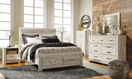 Bellaby - Dresser, Mirror, Platform Bed With Storage Drawers Set by Ashley – 8 + Piece Bedroom Sets