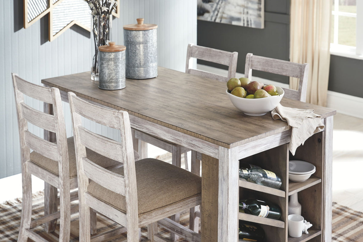Skempton - Rectangular Counter Table With Storage Set by Ashley – view 10