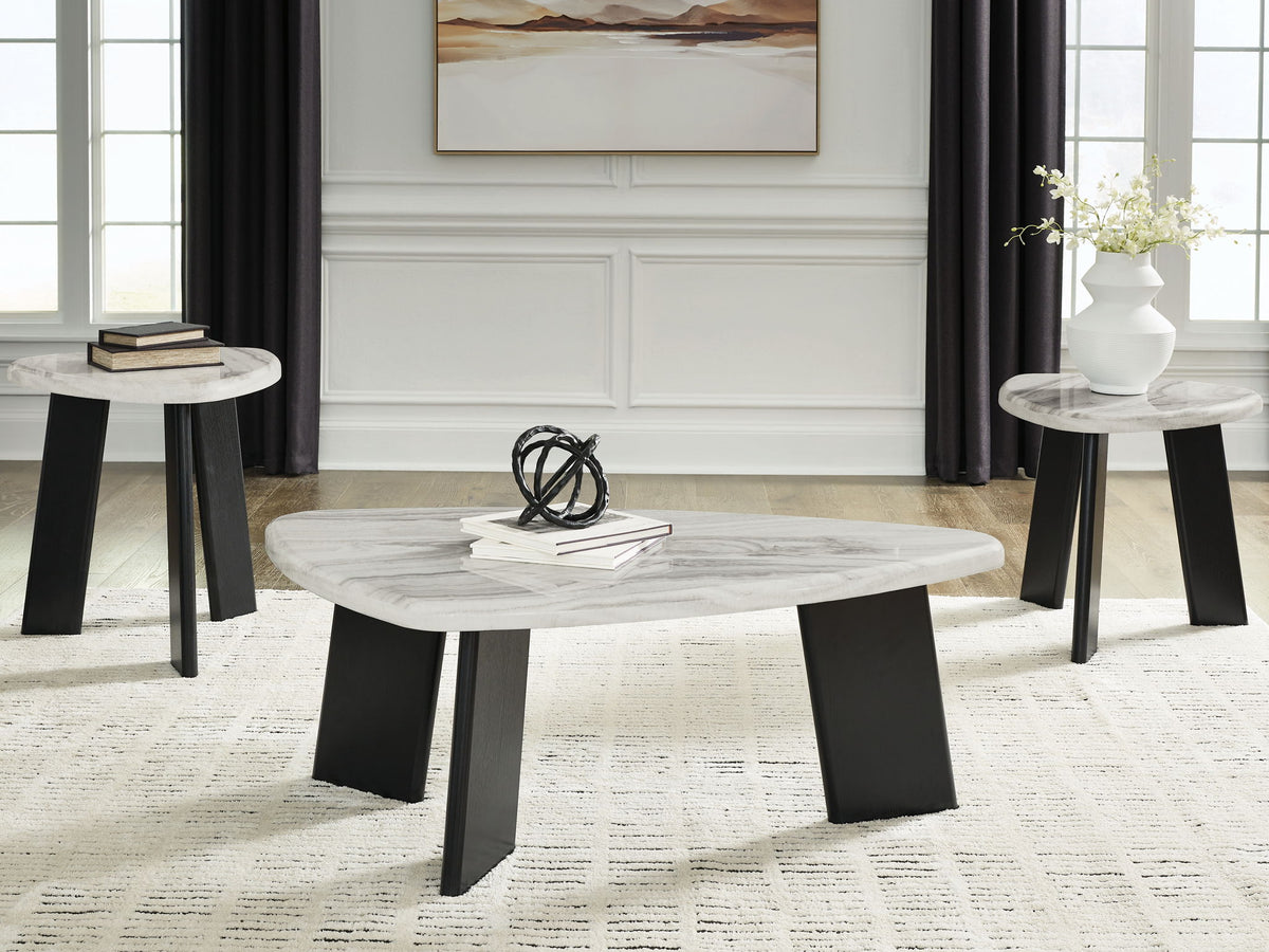 Lilyberg - Occasional Table Set (Set of 3) - Gray / Black by Ashley – view 4