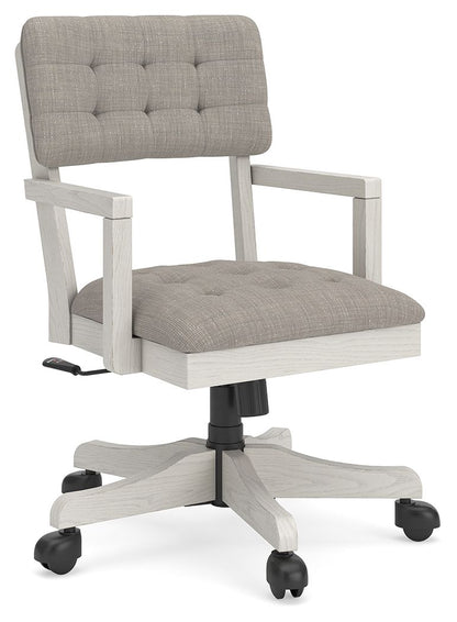Robbinsdale - Home Office Desk Chair - Antique White by Ashley – Desk Chairs