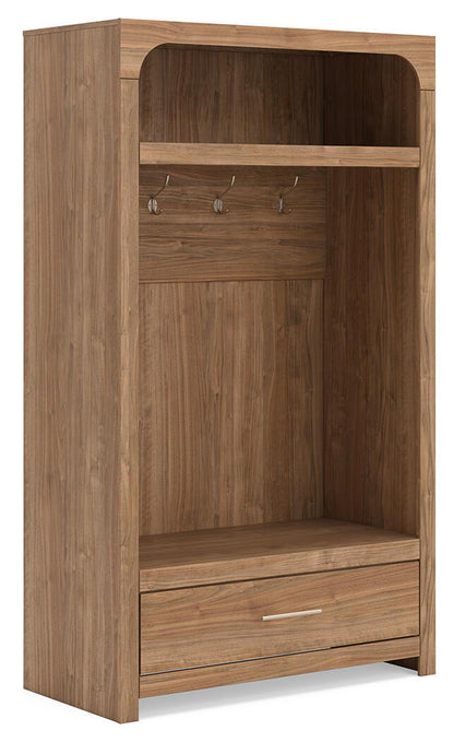 Dovander - Hall Tree With Storage Bench - Brown by Ashley – Hall Trees