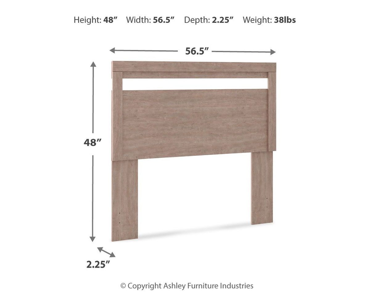 Flannia - Full Panel Headboard - Gray by Ashley – view 3