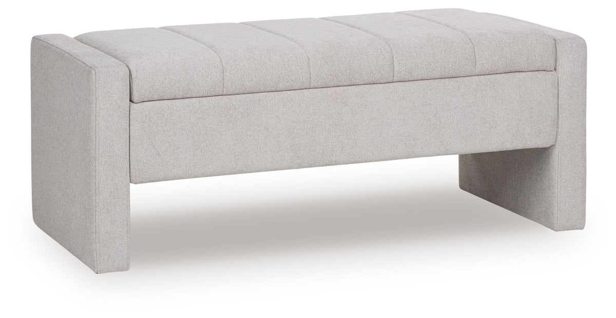 Akselman - Storage Bench - Gray by Ashley – Storage Benches