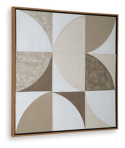 Harelman - Wall Art - Tan / Taupe / White by Ashley – view 4