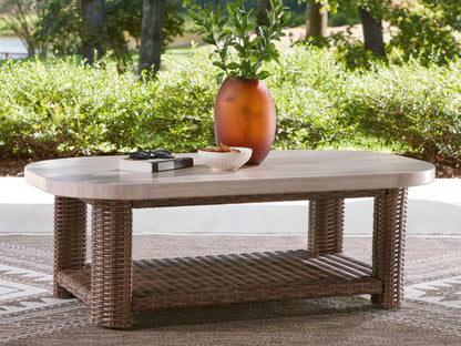 Dolan Creek - Rectangular Cocktail Table - Beige / Brown by Ashley – view 4