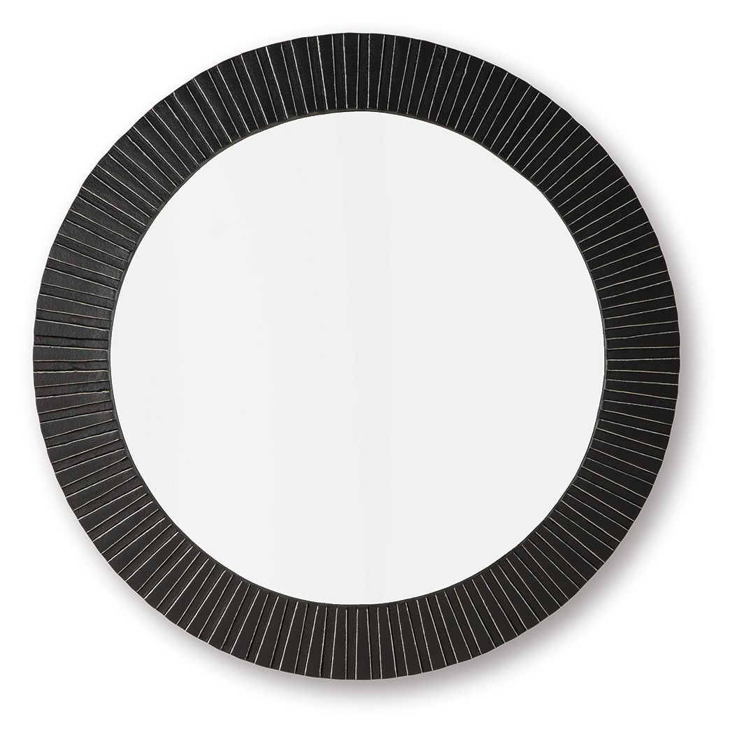 Ozias - Accent Mirror - Black by Ashley – Accent Mirrors