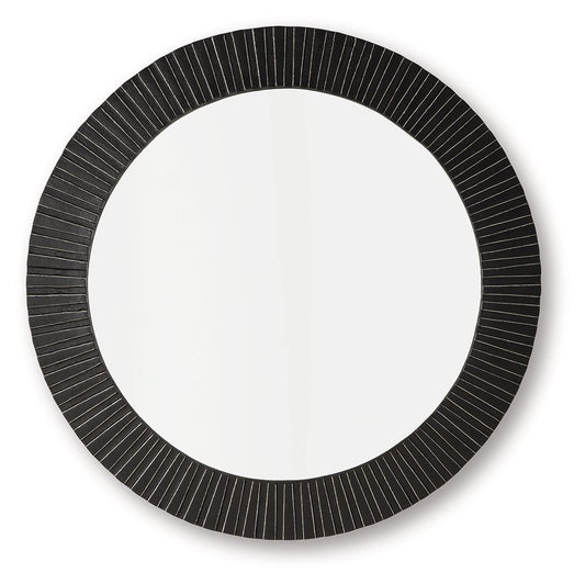 Ozias - Accent Mirror - Black by Ashley – Accent Mirrors