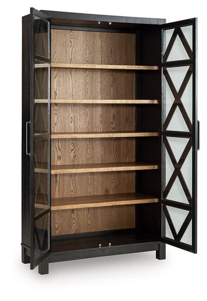 Christop - Accent Cabinet - Black / Brown by Ashley – view 4