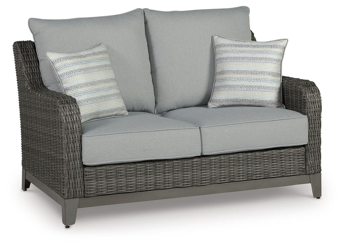 Elite Park - Loveseat With Cushion - Gray by Ashley – Loveseats
