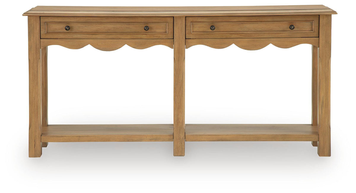 Whitmund - Console Sofa Table - Light Brown by Ashley – view 3