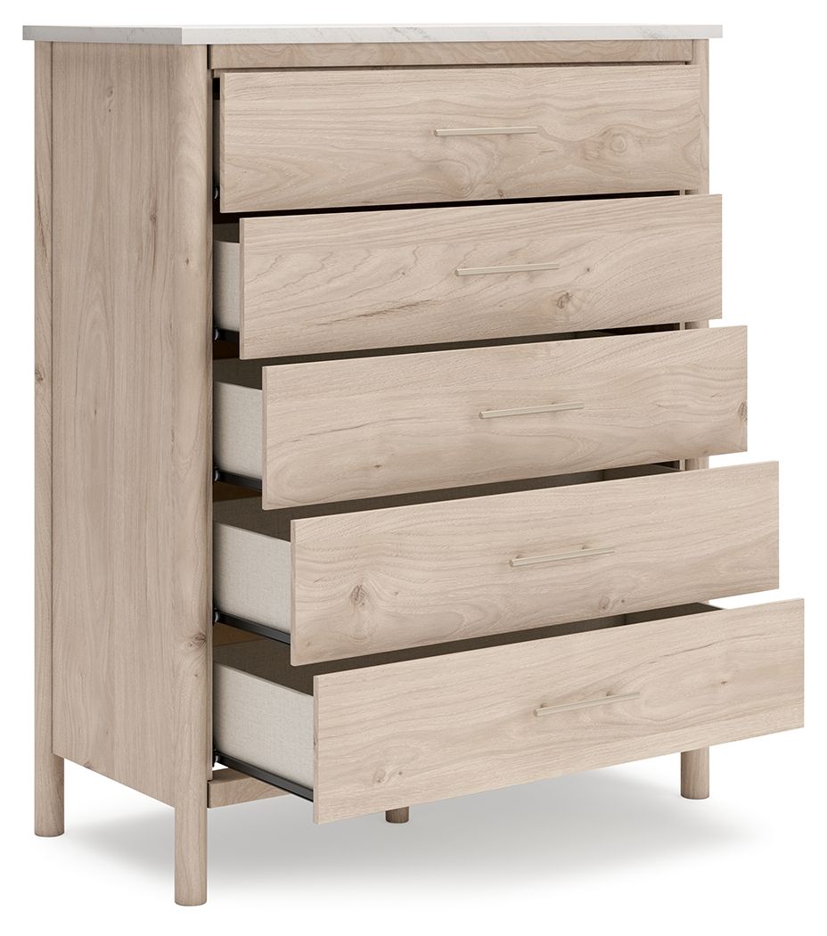 Cadmori - Five Drawer Wide Chest - Two-Tone by Ashley – view 3