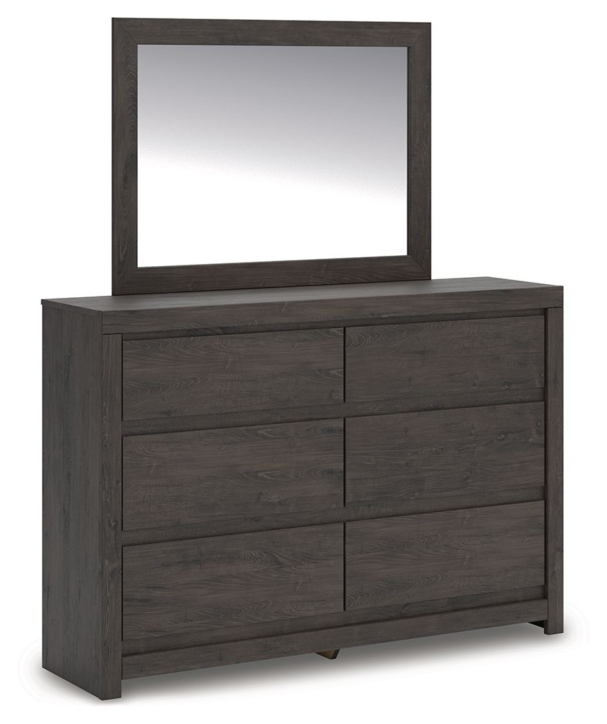 Fraluna - Dresser And Mirror - Charcoal by Ashley – Dresser & Mirror