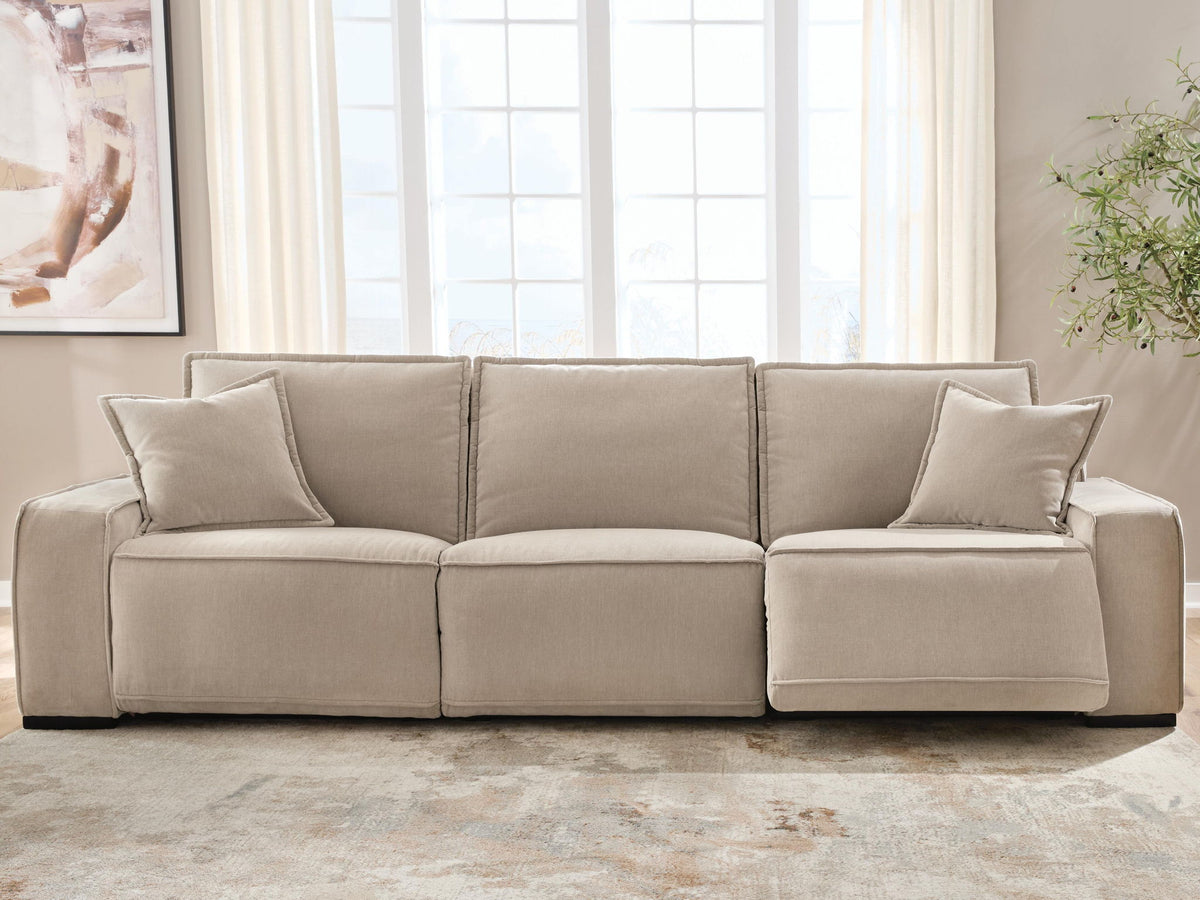 Carceri - 3-Piece Power Sectional Reclining Sofa With Armless Power Recliner - Cashmere – view 4