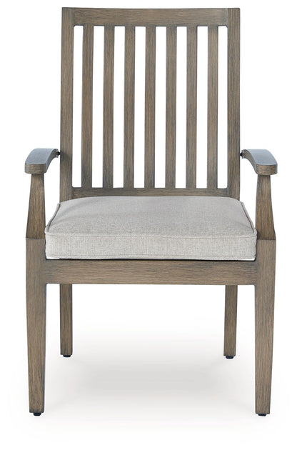 Rainier Ranch - Arm Chair With Cushion (Set of 2) - Brown / Beige by Ashley – view 4