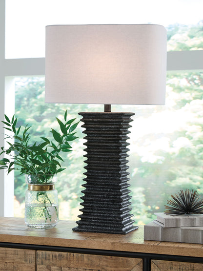 Golzar - Poly Table Lamp - Black by Ashley – view 4