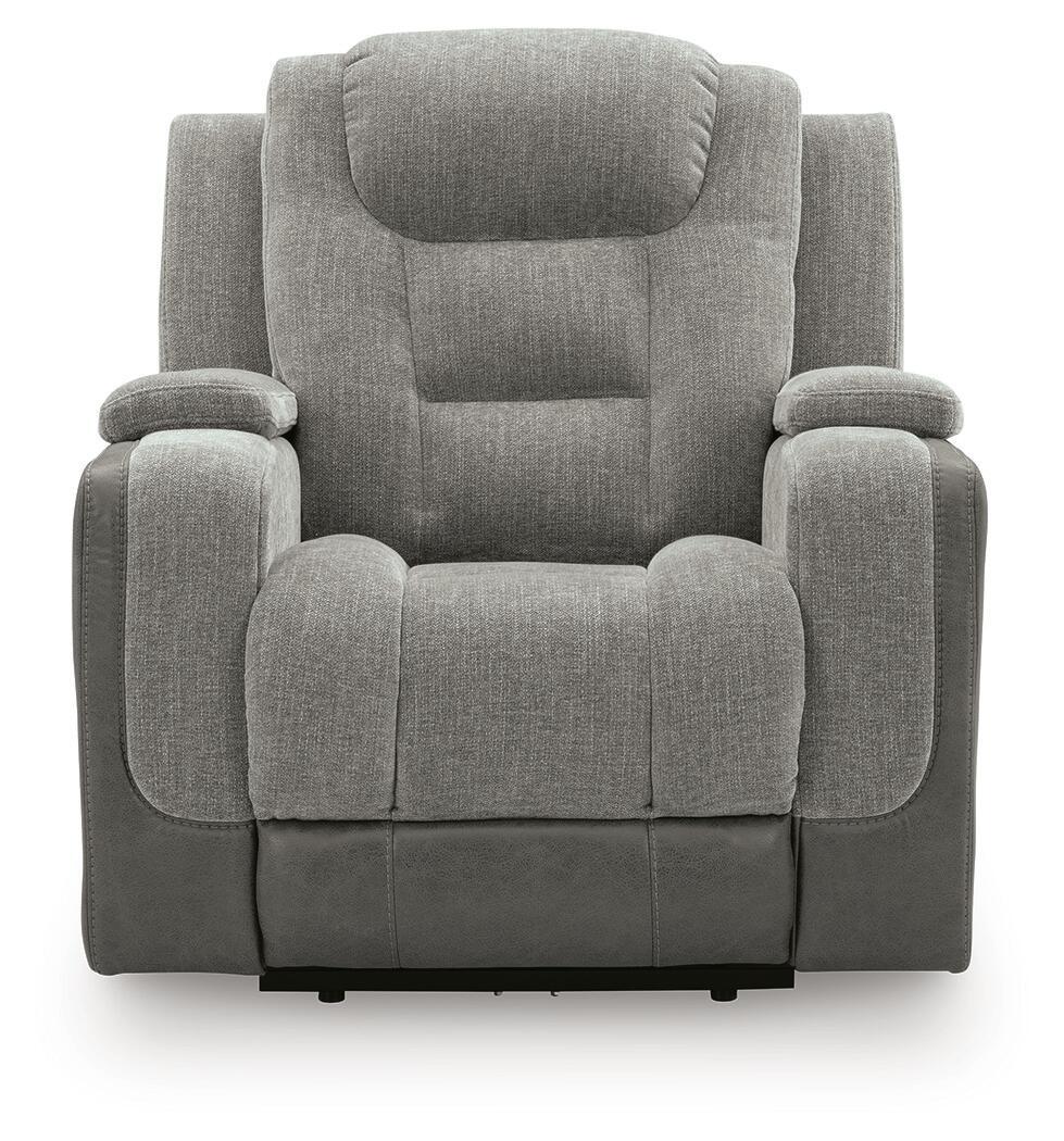 Mixed Motion - Power Recliner With Adjustable Headrest by Ashley – view 7