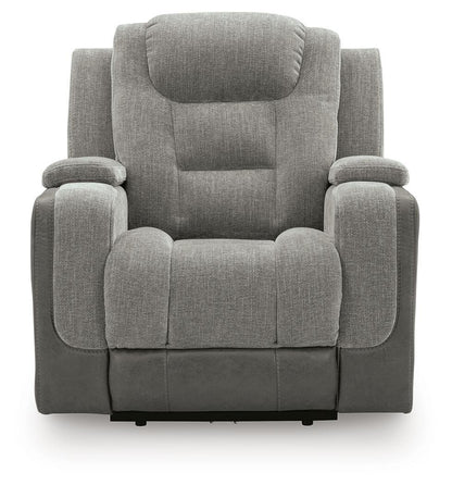 Mixed Motion - Power Recliner With Adjustable Headrest by Ashley – view 7