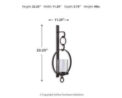 Ogaleesha - Wall Sconce - Brown by Ashley – view 3