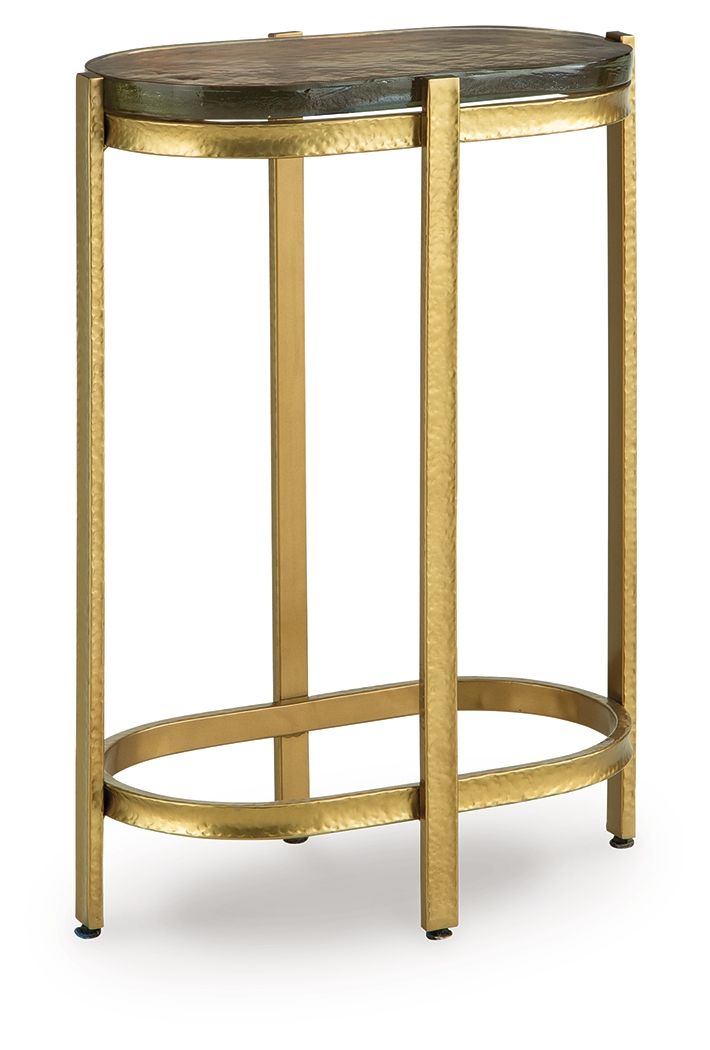 Porterville - Accent Table - Gold Finish by Ashley – Accent Tables