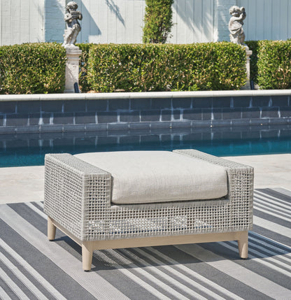 Seton Creek - Ottoman With Cushion - Gray by Ashley – view 4