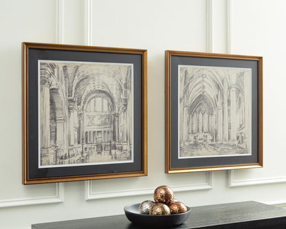 Downyard - Wall Art Set (Set of 2) - Black / Beige by Ashley – view 4