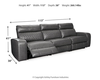 Samperstone - Power Reclining Sectional by Ashley – view 17