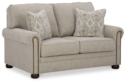 Gaelon - Loveseat - Dune by Ashley – Stationary Loveseats