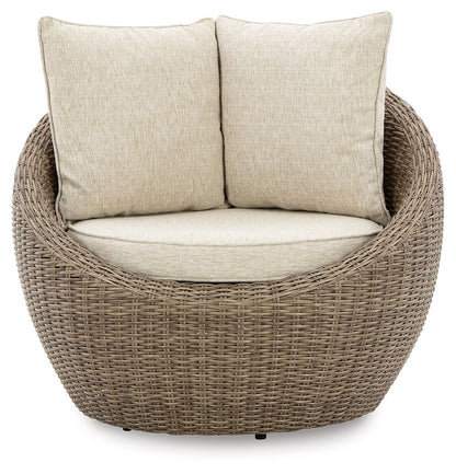 Danson - Swivel Lounge w/Cushion (Set of 2) - Beige by Ashley – view 4