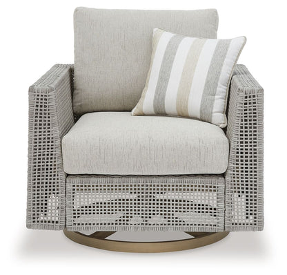 Seton Creek - Swivel Lounge With Cushion - Gray by Ashley – view 3