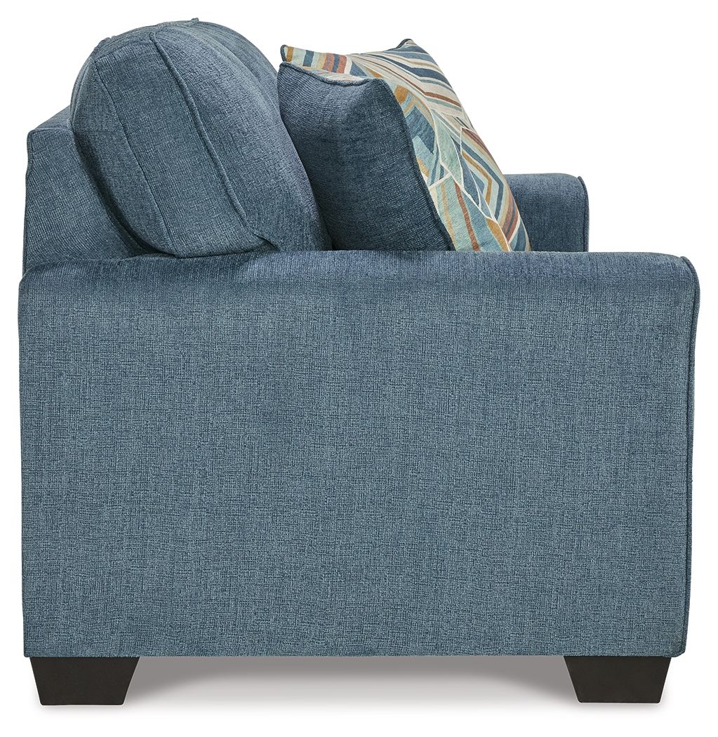 Cashton - Loveseat - Blue by Ashley – view 4