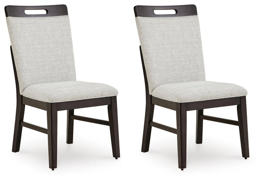 Neymorton - Dining Upholstered Side Chair (Set of 2) - Light Gray / Brown by Ashley – Chair Sets