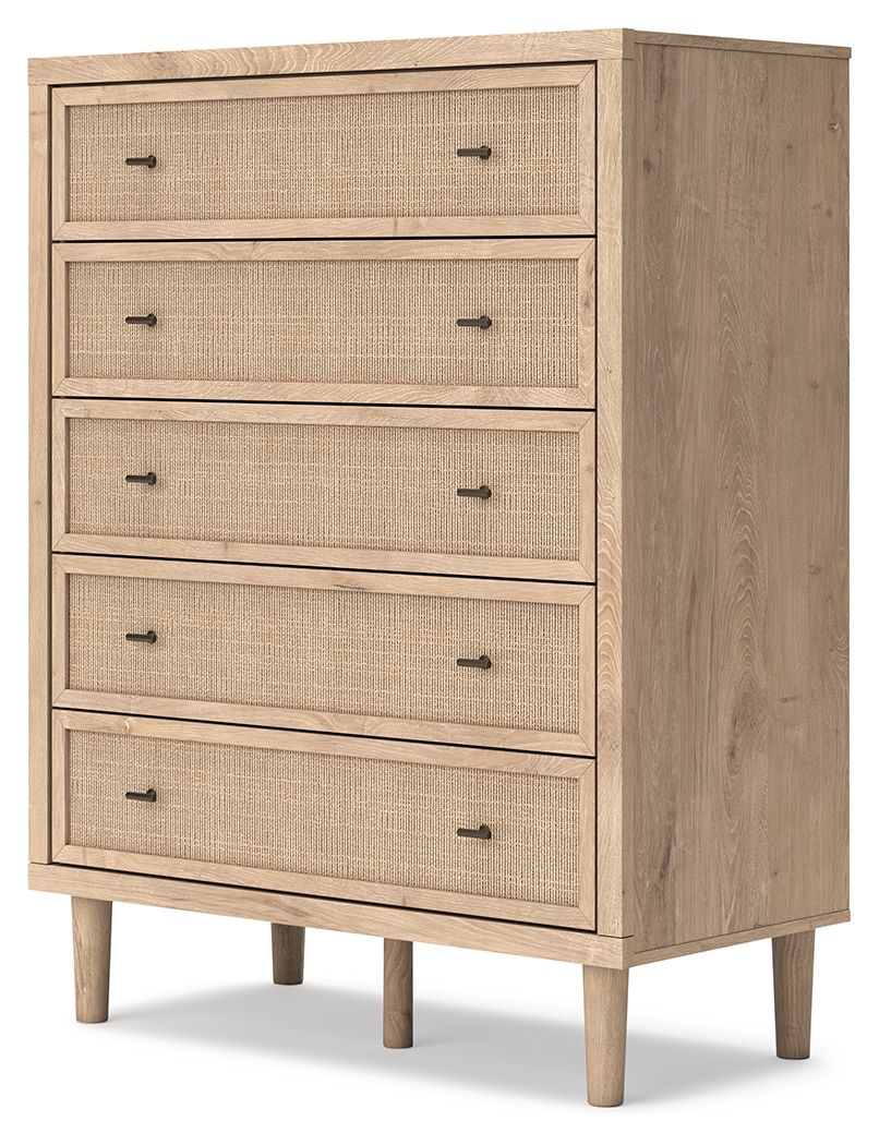 Cielden - Five Drawer Wide Chest - Two-Tone by Ashley – view 4