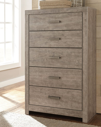 Culverbach - Five Drawer Chest - Gray by Ashley – view 3