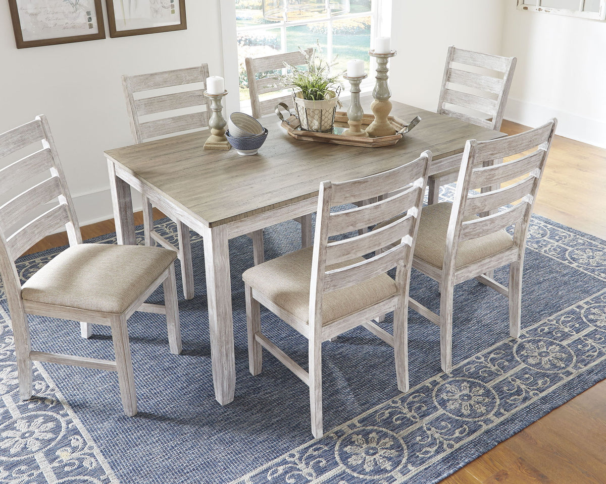Skempton - Dining Room Table Set (Set of 7) - White by Ashley – view 4