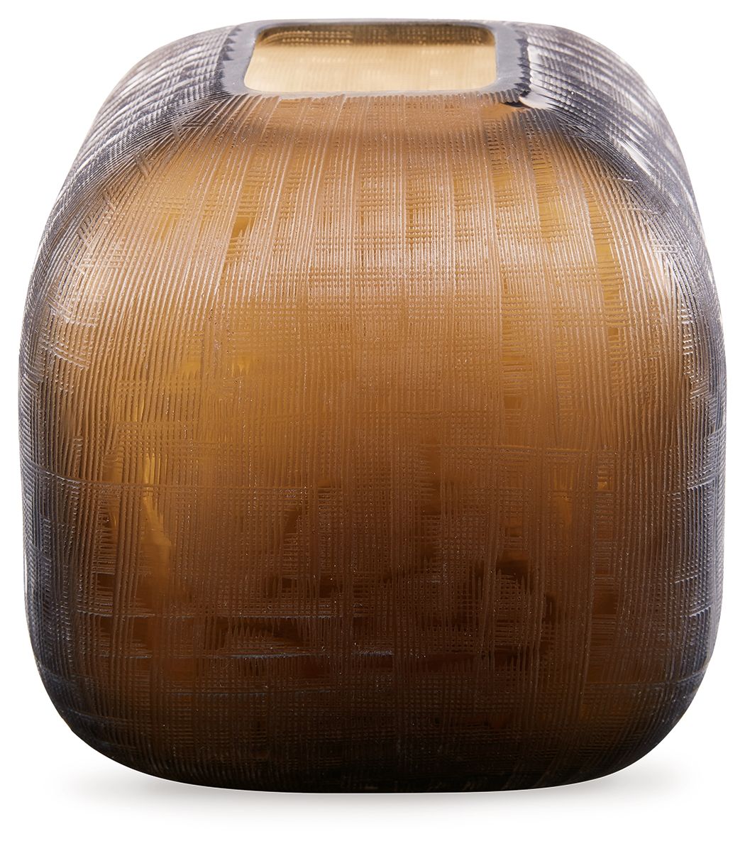 Capard - Indoor/Outdoor Vase - 8" - Brown by Ashley – Vases & Jars