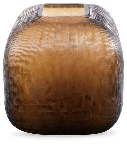 Capard - Indoor/Outdoor Vase - 8" - Brown by Ashley – Vases & Jars