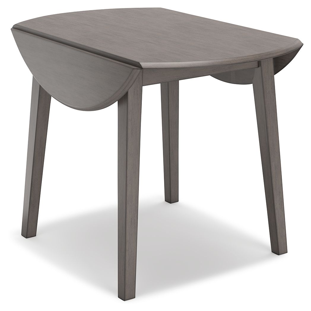 Shullden - 5 Pc. - Drop Leaf Table, 4 Side Chairs - Gray by Ashley – view 3