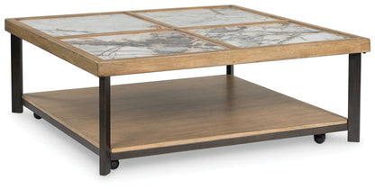 Montia - Square Cocktail Table - Multi by Ashley – Cocktail Tables