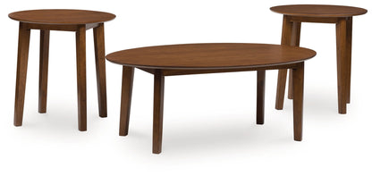 Gordonay - Occasional Table Set (Set of 3) - Brown by Ashley – Table Sets