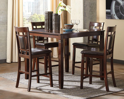 Bennox - DRM Counter Table Set (Set of 5) - Brown by Ashley – view 3