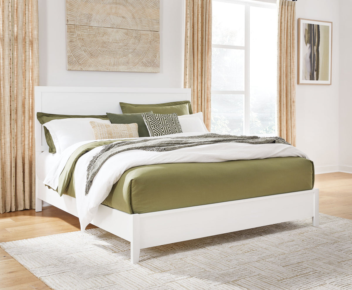Binterglen - King Panel Bed - White – view 4