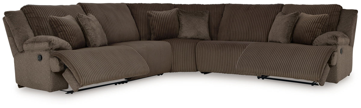 Top Tier - 5 Piece Reclining Sectional by Ashley – Reclining Sectionals