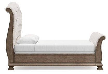 Ardenfield - Upholstered Sleigh Bed by Ashley – view 4