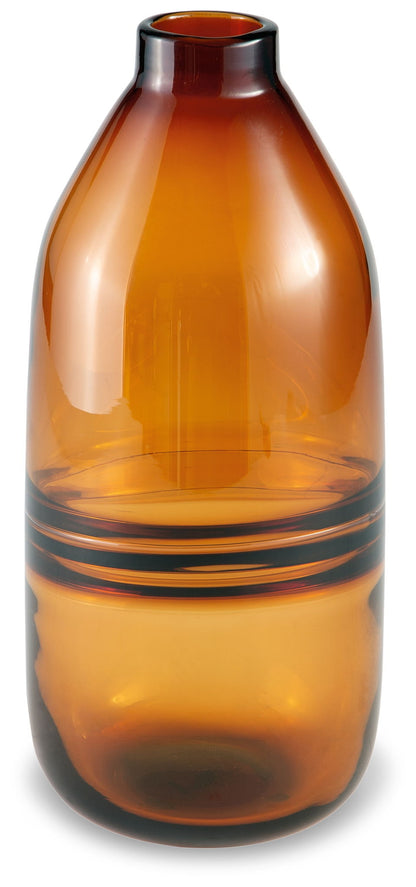 Lemmitt - Indoor/Outdoor Vase - Amber by Ashley – Vases & Jars